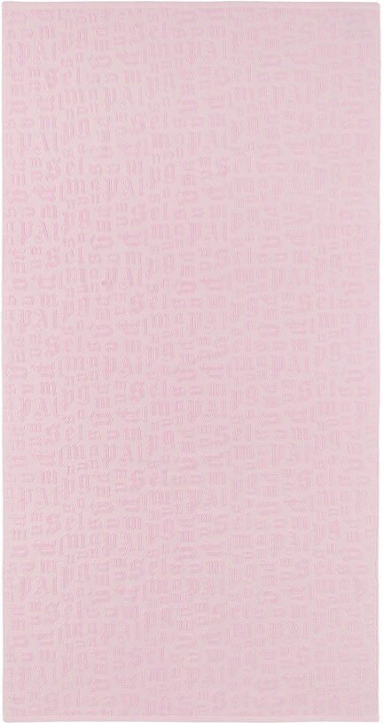 Photo: Palm Angels Pink Cotton Towel