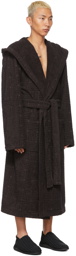 Bottega Veneta Brown Sponge Intreccio Robe