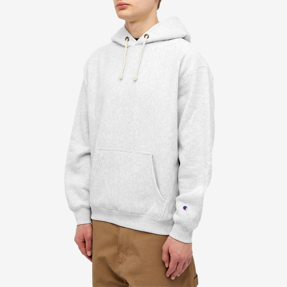 Champion Reverse Weave Men's Classic Hoody in Grey Marl Champion ...