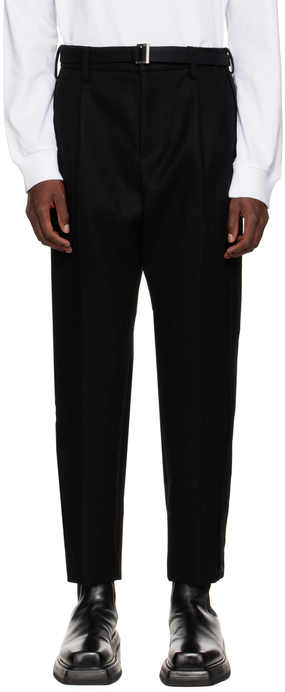 sacai Black Belt Trousers Sacai