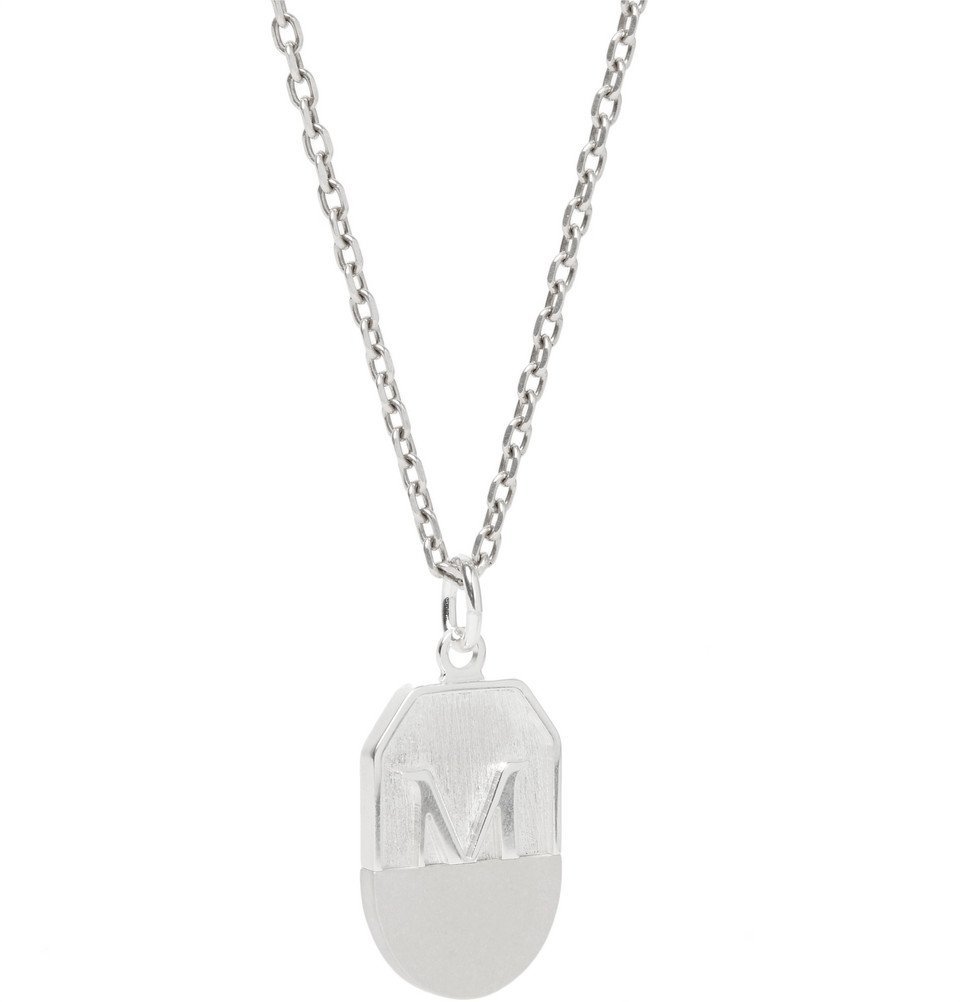 Maison Margiela - Shield Sterling Silver Necklace - Men - Silver