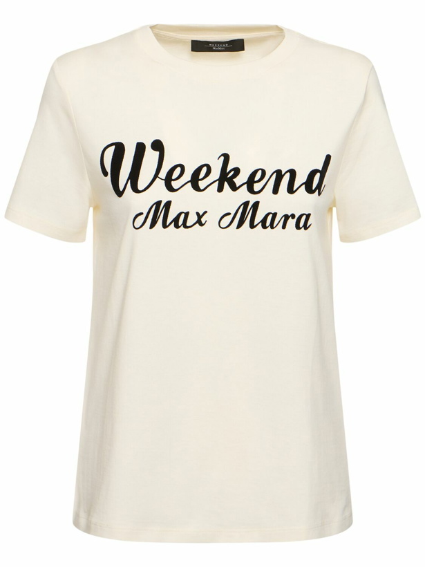 Photo: WEEKEND MAX MARA Zirlo Printed Jersey T-shirt