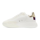 Stella McCartney White and Gold Loop Sneakers