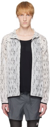 OVER OVER White & Black Taffeta Jacket