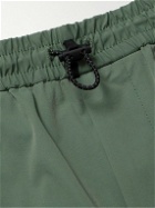 Club Monaco - Travel Tapered Cotton-Blend Shell Drawstring Trousers - Green
