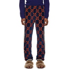 Gucci Navy GG Chenille Lounge Pants