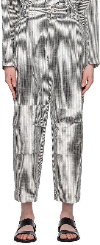 Photo: Toogood Navy & OFf-White 'The Fisherman' Trousers