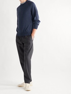 Inis Meáin - Merino Wool Hoodie - Blue