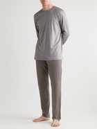 Zimmerli - Printed Stretch-Modal Jersey Pyjama Trousers - Brown