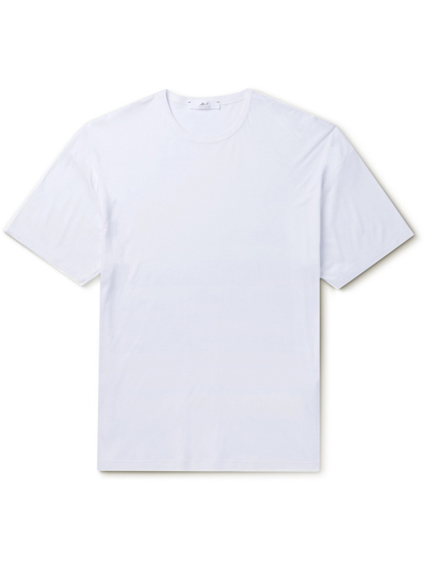 Photo: MR P. - Cotton and Silk-Blend Jersey T-Shirt - White - L