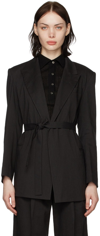 Photo: Blossom Black Viscose Blazer