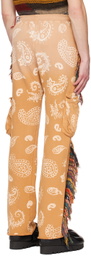Alchemist Tan Printed Cargo Pants
