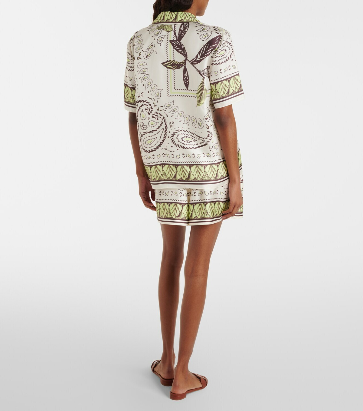 Tory Burch Printed silk shorts