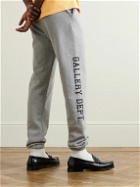 Gallery Dept. - Tapered Logo-Print Cotton-Jersey Sweatpants - Gray