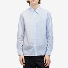 Soulland Men's Perry Shirt in Blue Stripes