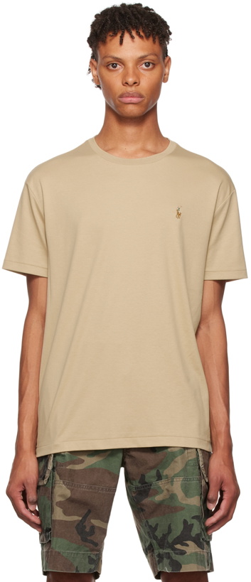 Photo: Polo Ralph Lauren Tan Cotton T-Shirt