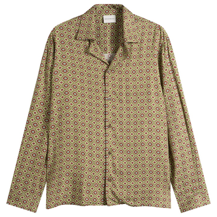 Photo: Drôle de Monsieur Men's Geometric Shirt in Kaki