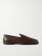 Tod's - Full-Grain Leather Penny Loafers - Brown