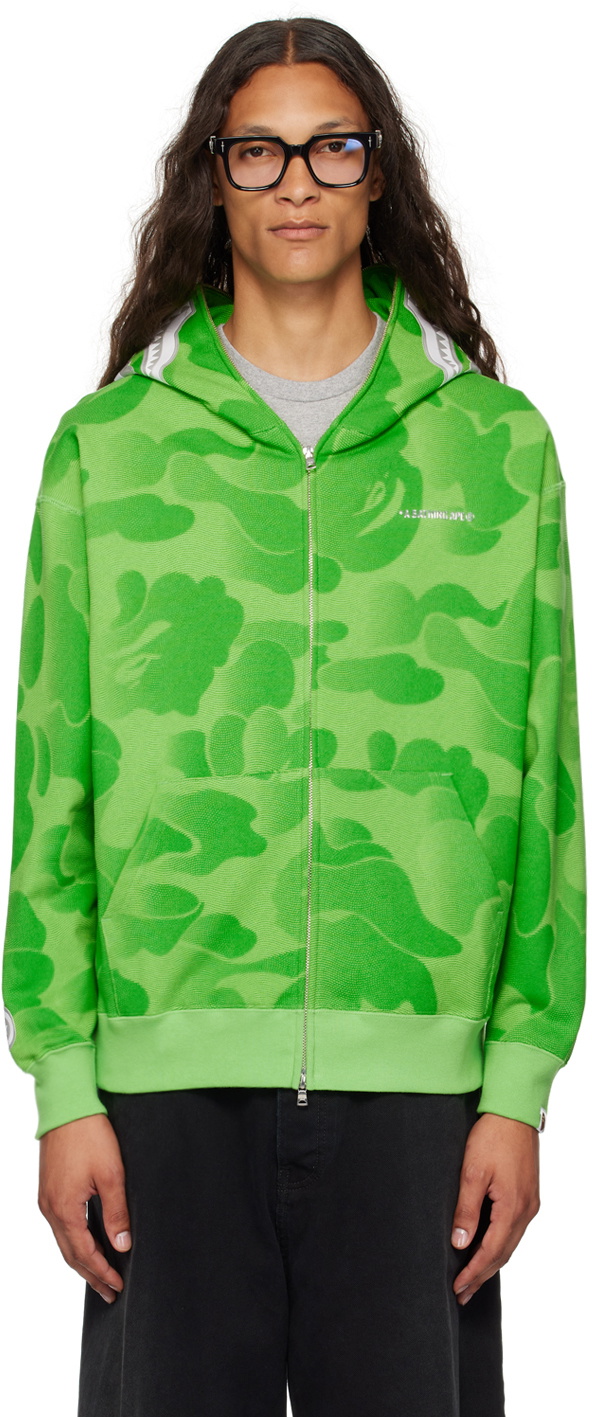 Bape green shark hoodie hotsell