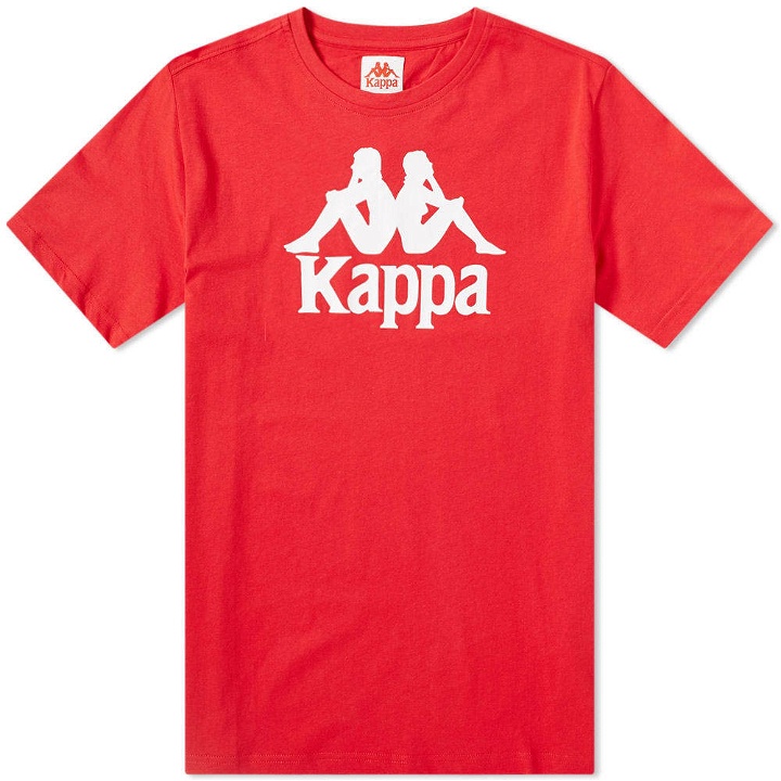 Photo: Kappa Authentic Estessi Tee Red & White