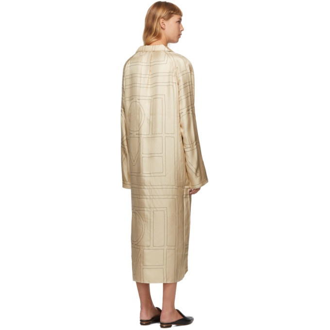 Toteme Off-White Anet Monogram Dress Toteme