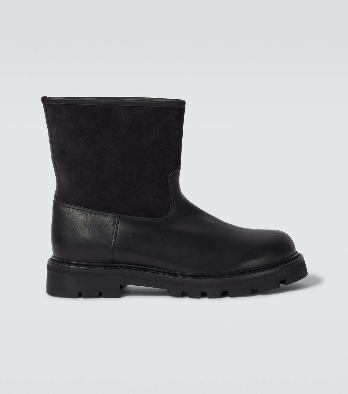 Loro Piana Suilven Walk suede and leather ankle boots