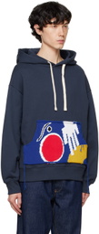 Charles Jeffrey LOVERBOY Navy Patch Ears Hoodie