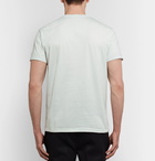 Berluti - Leather-Trimmed Cotton-Jersey T-Shirt - Men - Mint