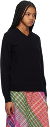 Comme des Garçons Shirt Black V-Neck Sweater