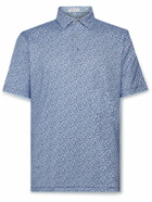 Peter Millar - Dazed and Transfused Printed Tech-Jersey Polo Shirt - Blue