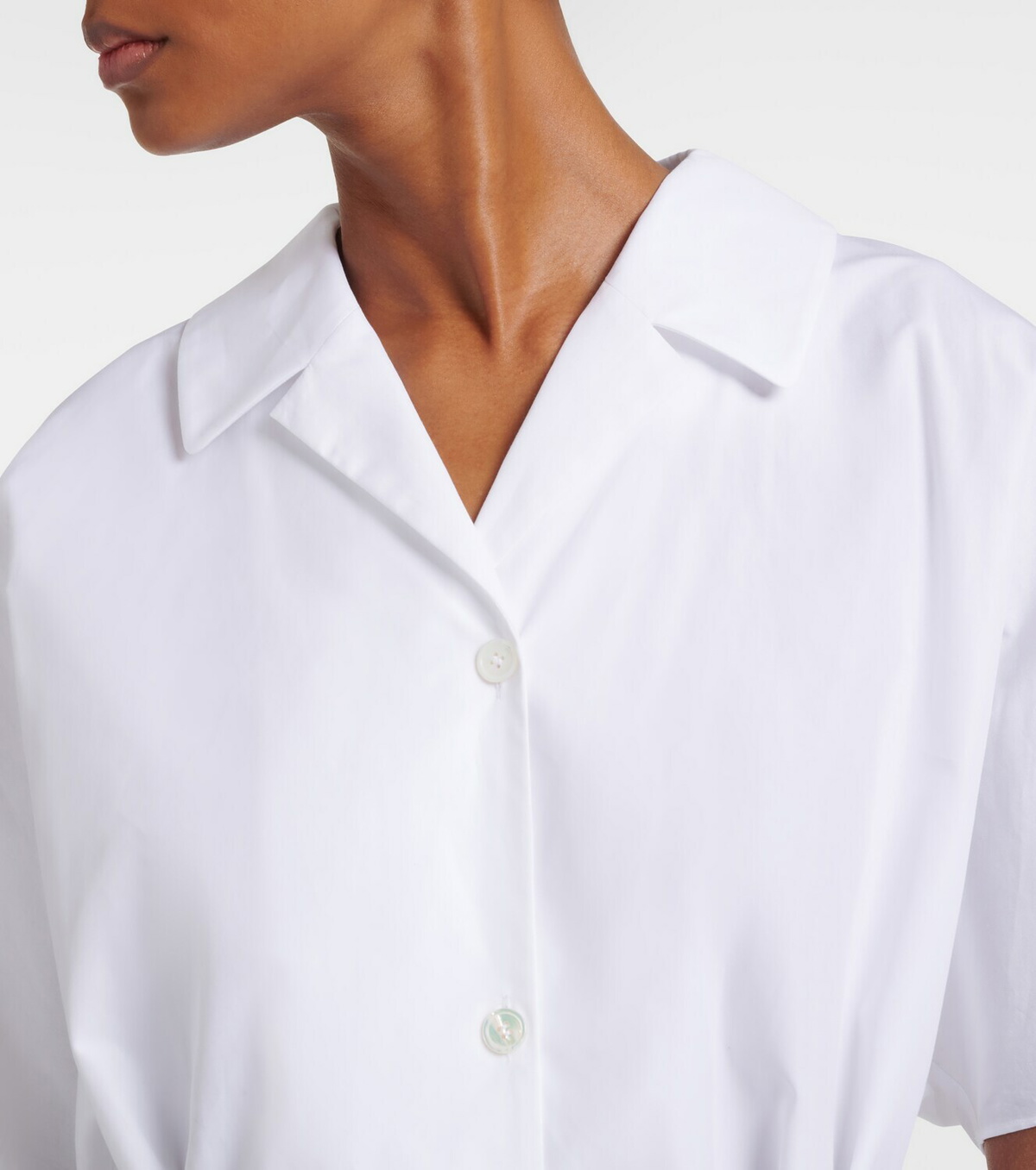 'S Max Mara Carisma belted cotton poplin shirt