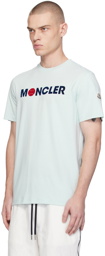 Moncler Blue Flocked T-Shirt