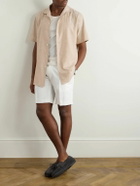 Brioni - Camp-Collar Cotton Shirt - Neutrals