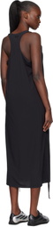 Y-3 Black Racer Cinch Midi Dress