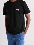 STÜSSY - Logo-Print Cotton-Jersey T-Shirt - Black - M