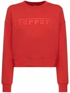 FERRARI - Scuba Logo Viscose Crewneck Sweatshirt