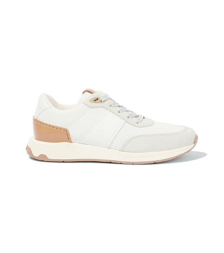 Photo: Tod's - Leather-trimmed sneakers