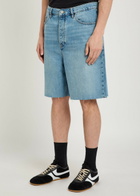 Frame Baggy Denim Shorts Light Blue