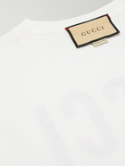 GUCCI - Logo-Print Cotton-Jersey T-Shirt - White