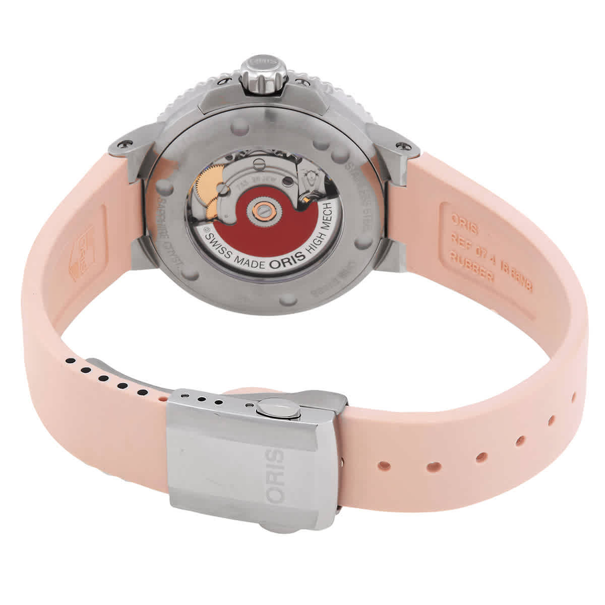Oris Aquis Date Automatic Pink Mother of Pearl Dial Unisex Watch 01 733 7770 4158-07 4 18 66FC
