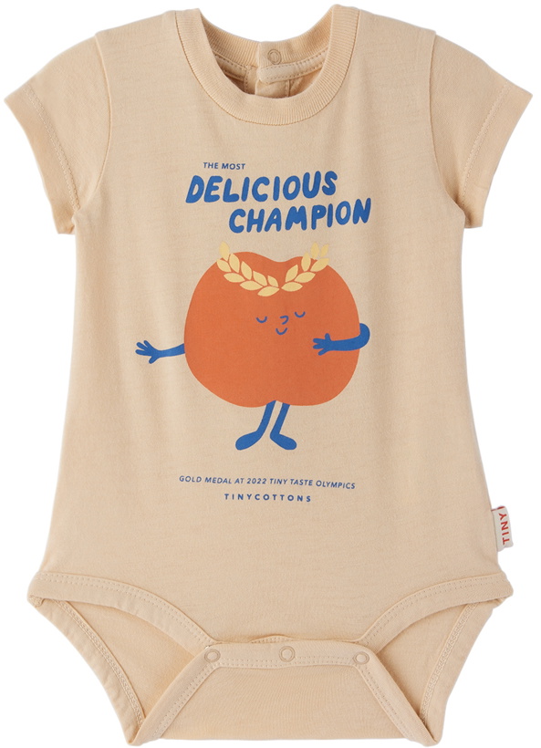 Photo: TINYCOTTONS Baby Beige 'Delicious Champion' Bodysuit