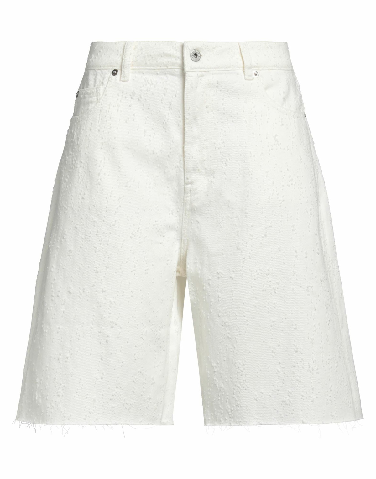 Halfboy Womens Denim shorts in White