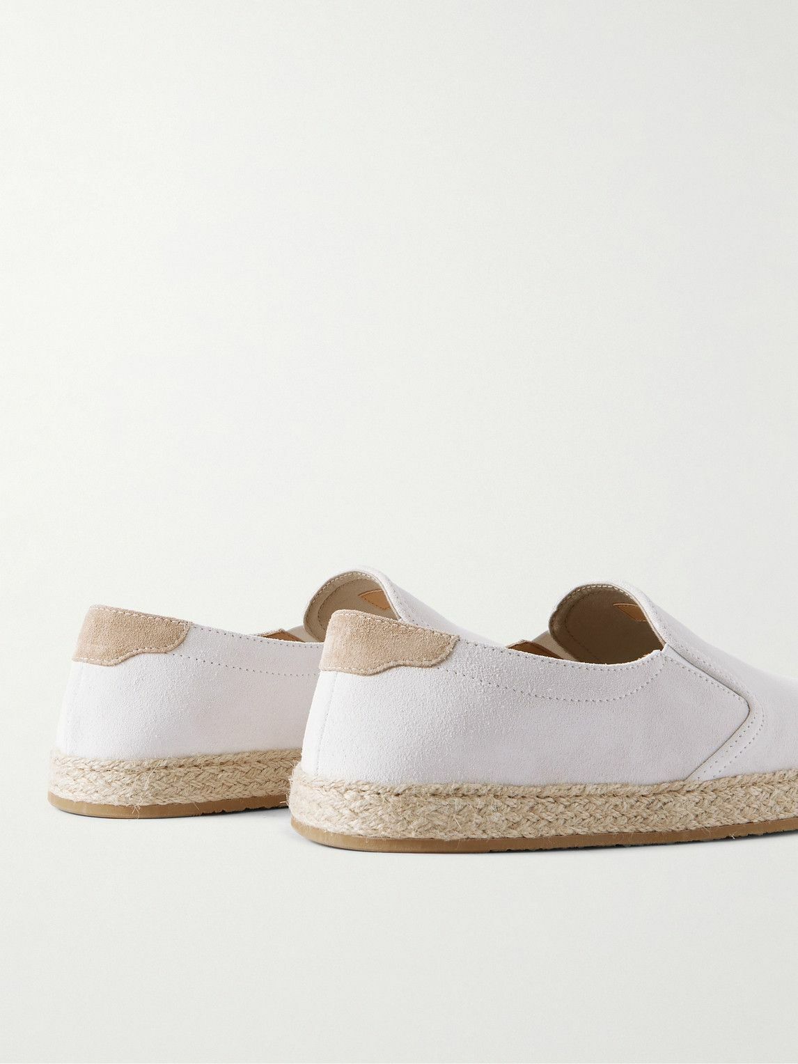 Brunello Cucinelli - Suede Espadrilles - White
