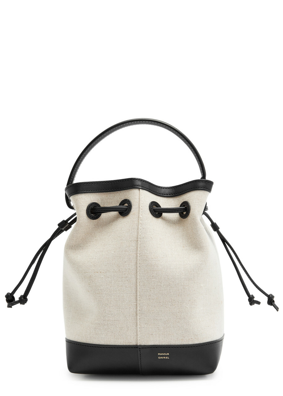 Mansur Gavriel Flores Canvas Bucket bag - Natural - One Size