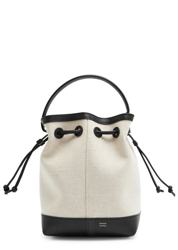 Photo: Mansur Gavriel Flores Canvas Bucket bag - Natural - One Size