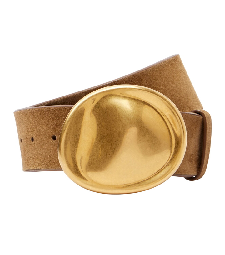 Photo: Khaite Keefe suede belt