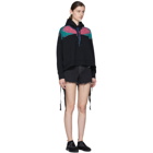 Marcelo Burlon County of Milan Black Color Wing Poncho Hoodie