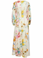ZIMMERMANN - Halcyon Floral Layered Linen Maxi Dress