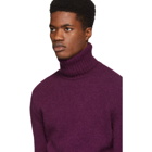 AMI Alexandre Mattiussi Purple Alpaca Turtleneck