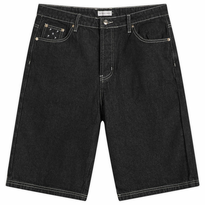 Photo: Pop Trading Company Men's DRS Denim Shorts in Black Denim
